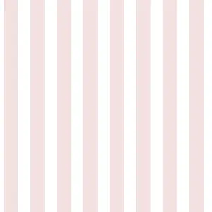 Galerie Tiny Tots 2 Pink Regency Stripe Smooth Wallpaper