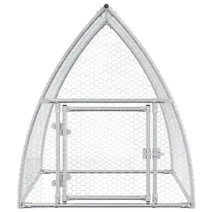 Chicken Cage Silver 100x105x120 cm Galvanised Steel