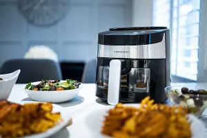 Cookology 4.2L Air Fryer with Viewing Window & Digital Controls - CAF42DI Black & Stainless Steel