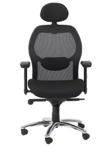 Portland office chair with black mesh back