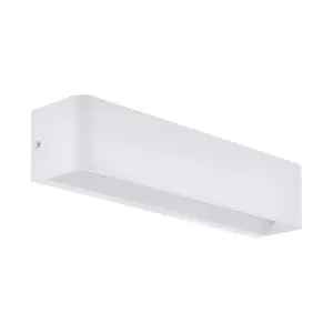 Wall Light Colour White Oblong Box Shape Snug Fitting Bulb LED 12W Included