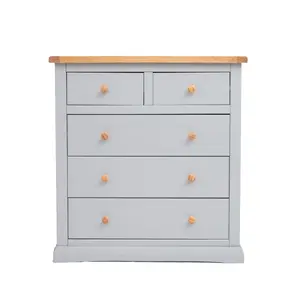 Loreo 5 Drawer Chest of Drawers Wood Knob