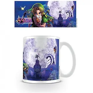 The Legend Of Zelda Majoras Mask Moon Mug White/Blue/Green (One Size)