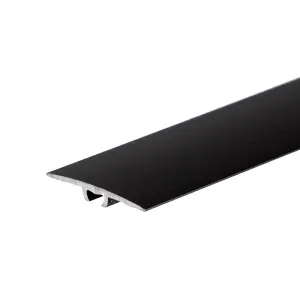 Anodised aluminium door floor bar edge trim threshold 900mm x 36mm a68 black