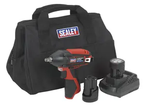 Sealey Impact Wrench Kit 3/8"Sq Drive 12V SV12 Series - 2 Batteries CP1204KIT