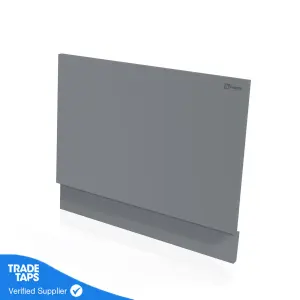 Halite 700mm Grey Matt End Bath Panel