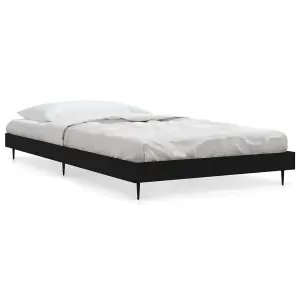 Berkfield Bed Frame Black 100x200 cm Engineered Wood