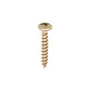 TIMCO Classic Multi-Purpose Pan Head Gold Woodscrews - 3.5 x 16 (200pcs)