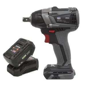 Sealey Brushless Impact Wrench Kit 1/2" Square Drive 20V 350Nm 4Ah CP20VIWXKIT1