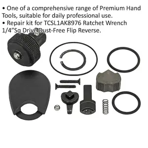 1/4 Inch Square Drive Repair Kit for Dust-Free Ratchet Wrench Model ys02027