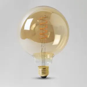 4W E27 ES Vintage Edison G125 LED Light Bulb 1800K Spiral Filament High CRI Dimmable - SE Home