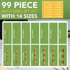 BLOSTM HSS Drill Bit Set 99 Piece