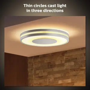 Philips Hue White Ambiance Being Ceiling Light Aluminium