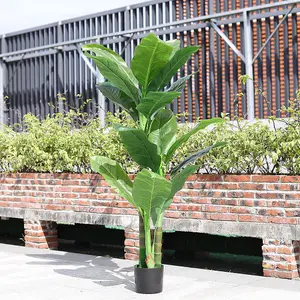 150cm H Garden Decoration Artificial Green Tropical Plant with Plastic Flowerpot