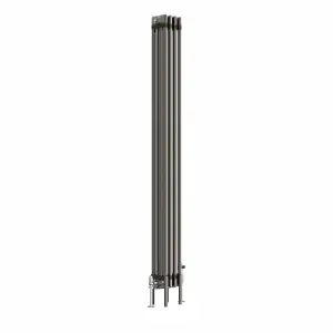 Right Radiators 1800x200 mm Vertical Traditional 4 Column Cast Iron Style Radiator Raw Metal