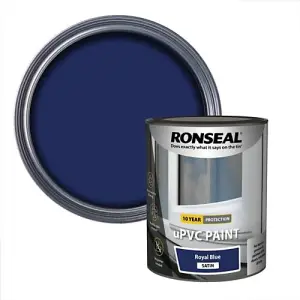 RONSEAL uPVC PAINT ROYAL BLUE SATIN 750ml