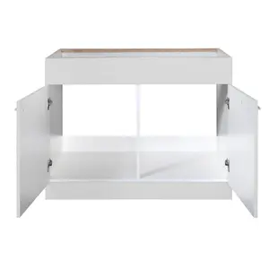 Ameriah kitchen base cabinet White