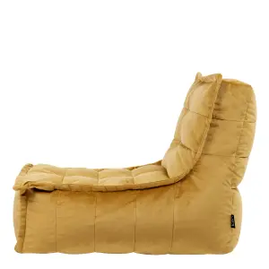 icon Dolce Lounger Bean Bag Olive Green Velvet Bean Bag Chair