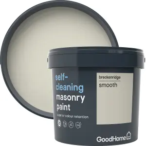 GoodHome Self-cleaning Breckenridge Smooth Matt Masonry paint, 5L