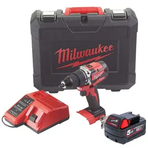 Milwaukee M18CBLPD Combi Drill 18V Brushless Cordless  X1 5AH Battery M12-18C