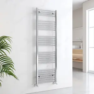 EMKE Heated Towel Rail Ladder Warmer Heating Bathroom Towel Radiator Chrome 1600x500mm