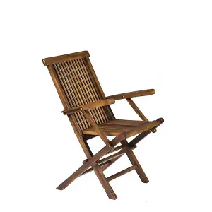 Solid Teak Hardwood Sherford Folding Outdoor Armchair