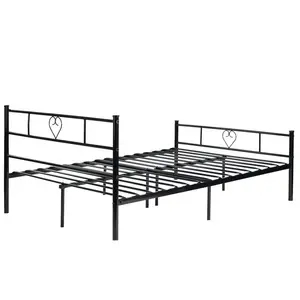 Aaru Bed Frame Black / European Single (90 x 200cm)