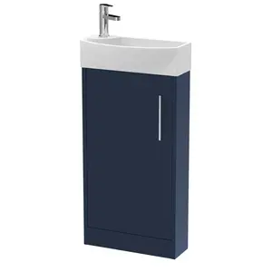 Juno 440mm Free-standing Cloakroom Vanity Electric Blue