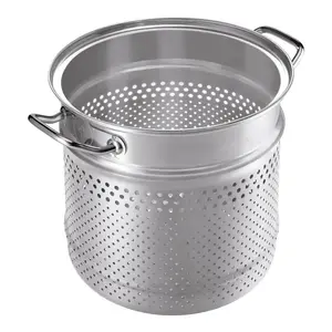 Kuhn Rikon Montreux Swiss Made Brushed Stainless Steel Induction Safe Casserole Pot, 22cm/6.5L