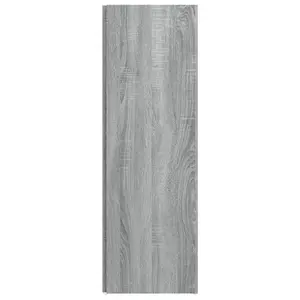 Berkfield Corner Cabinet Grey Sonoma 33x33x100 cm Engineered Wood