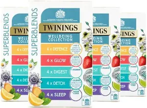 Twinings Superblends Wellbeing Collection Tea Bags (80 Pack)