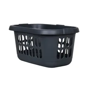 Wham 2 x Casa Plastic Hipster Laundry Basket Midnight