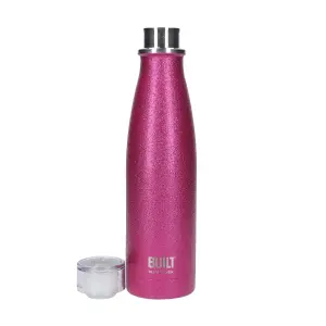 BUILT Perfect Seal 500 ml Insulated Water Bottle, Pink