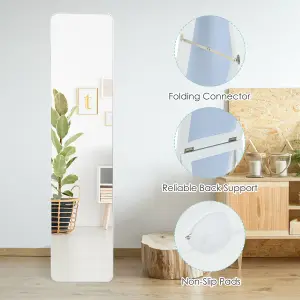 Costway Full Length Dressing Mirror Full Body Mirror Freestanding Wall Mounted