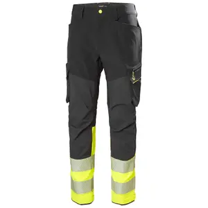 Helly Hansen Workwear ICU Brz Cargo Pant Class 1 (Yellow/Ebony)  (D104)