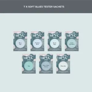 Rust-Oleum Light Blue Gloss uPVC Paint Tester Samples - 10ml