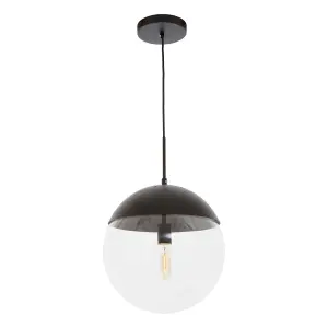 Interiors by Premier Revive Black Finish Pendant Light