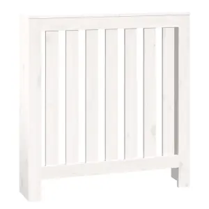 Berkfield Radiator Cover White 79.5x19x84 cm Solid Wood Pine