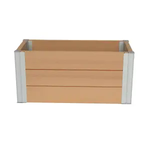 Winawood Wood Effect Rectangular Planter - New Teak