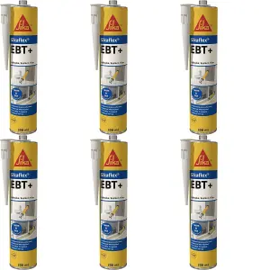 Sika Sikaflex EBT+ Adhesive, Sealant and Filler, Beige, 300 ml     SKFLEXEBTBG(n) (Pack of 6)