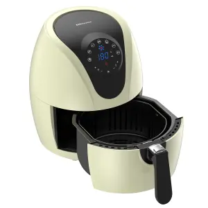 EMtronics Digital Large 4.5L Air Fryer with 60 Minute Timer - Cream