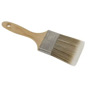 Sealey Wooden Handle Paint Brush 76mm No Bristle Loss Multipurpose SPBS76W