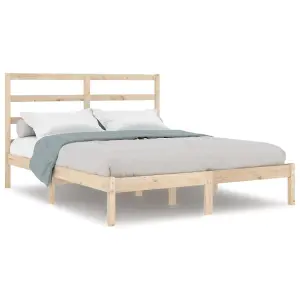 Berkfield Bed Frame Solid Wood Pine 120x200 cm