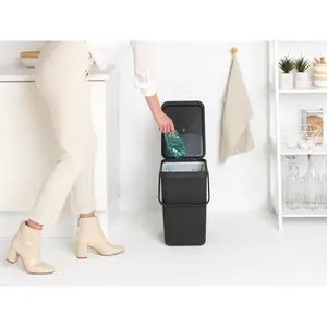 Brabantia Sort and Go 25 Litre Rubbish Bin Grey