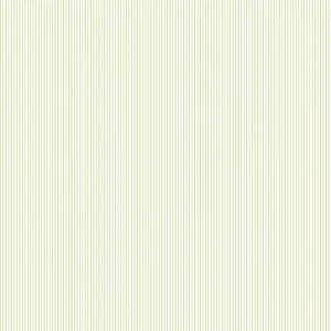 Galerie Miniatures 2 Green White Narrow Stripe Smooth Wallpaper