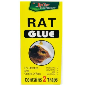 4 x Markup Sticky Rat Pad Poison Free Pack of 2 - Total 8 Traps