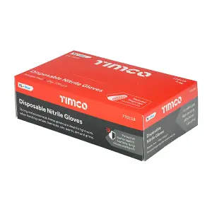 Timco - Nitrile Gloves - Blue (Size X Large - 100 Pieces)