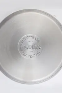 Prestige Scratch Guard Silver Round Stainless Steel Non-Stick Cookware Pan Set Pack of 5