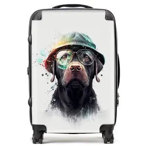 Labrador Retriever Dog Splashart Suitcase - Medium