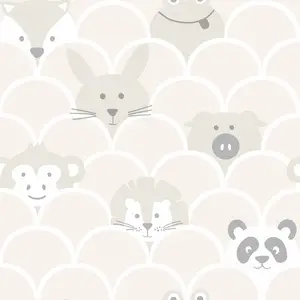 Holden Decor Peek a Boo Neutral Children's Smooth Wallpaper